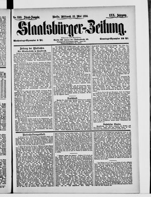 Staatsbürger-Zeitung vom 23.05.1894