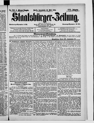 Staatsbürger-Zeitung on May 26, 1894