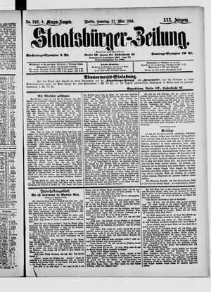Staatsbürger-Zeitung vom 27.05.1894