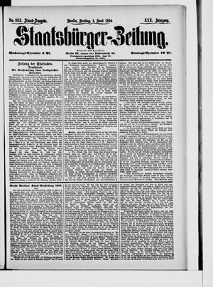 Staatsbürger-Zeitung on Jun 1, 1894