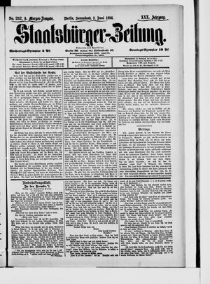 Staatsbürger-Zeitung on Jun 2, 1894
