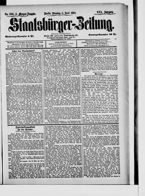 Staatsbürger-Zeitung on Jun 5, 1894