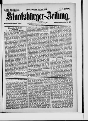 Staatsbürger-Zeitung on Jun 13, 1894