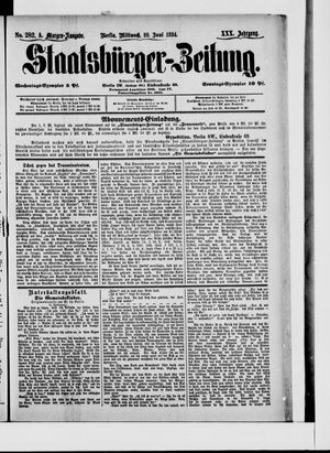 Staatsbürger-Zeitung on Jun 20, 1894