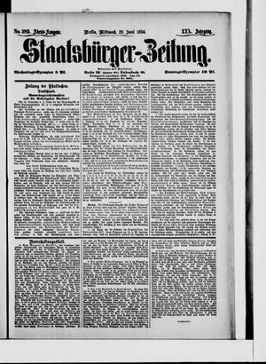 Staatsbürger-Zeitung on Jun 20, 1894