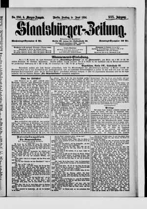 Staatsbürger-Zeitung vom 22.06.1894