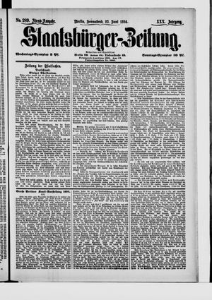 Staatsbürger-Zeitung vom 23.06.1894