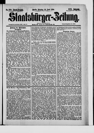 Staatsbürger-Zeitung vom 26.06.1894
