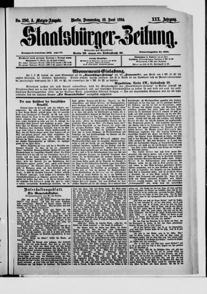 Staatsbürger-Zeitung vom 28.06.1894
