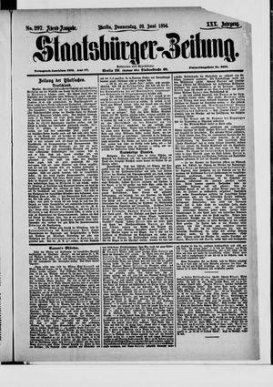 Staatsbürger-Zeitung vom 28.06.1894