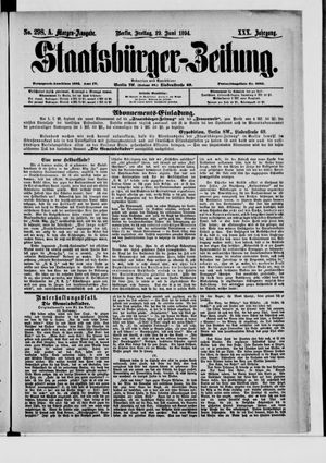 Staatsbürger-Zeitung on Jun 29, 1894