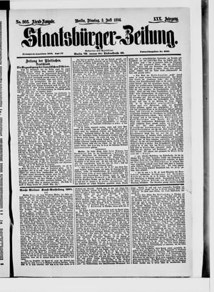 Staatsbürger-Zeitung on Jul 3, 1894