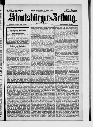Staatsbürger-Zeitung vom 05.07.1894