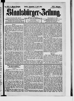 Staatsbürger-Zeitung on Jul 7, 1894
