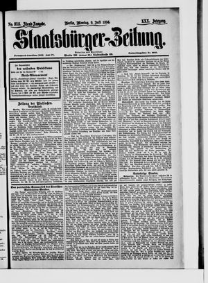 Staatsbürger-Zeitung vom 09.07.1894