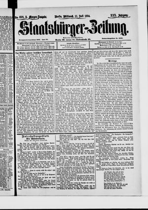 Staatsbürger-Zeitung vom 11.07.1894