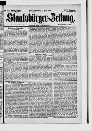 Staatsbürger-Zeitung vom 11.07.1894