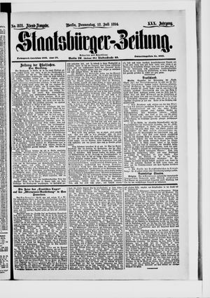 Staatsbürger-Zeitung vom 12.07.1894