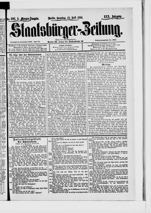 Staatsbürger-Zeitung vom 15.07.1894