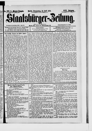 Staatsbürger-Zeitung vom 19.07.1894