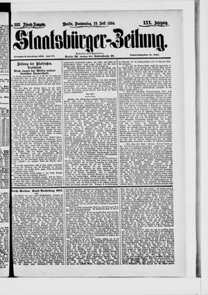 Staatsbürger-Zeitung vom 19.07.1894