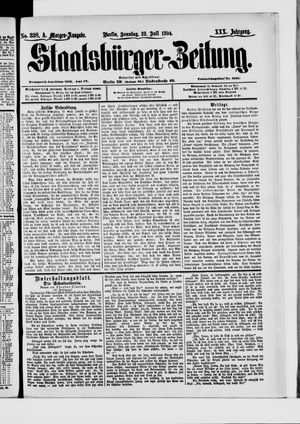 Staatsbürger-Zeitung vom 22.07.1894
