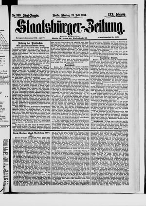 Staatsbürger-Zeitung vom 23.07.1894