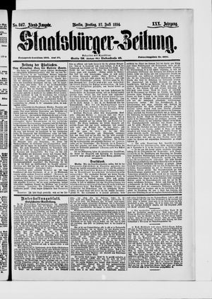 Staatsbürger-Zeitung vom 27.07.1894