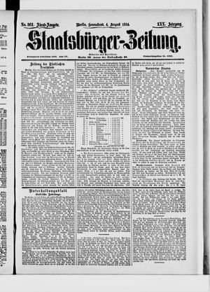 Staatsbürger-Zeitung vom 04.08.1894