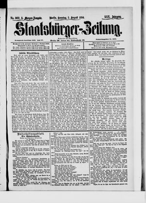Staatsbürger-Zeitung vom 05.08.1894