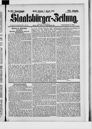 Staatsbürger-Zeitung vom 07.08.1894