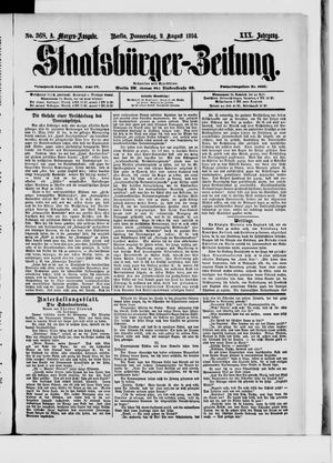 Staatsbürger-Zeitung vom 09.08.1894