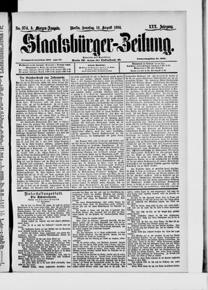 Staatsbürger-Zeitung vom 12.08.1894