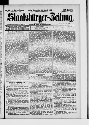 Staatsbürger-Zeitung vom 16.08.1894