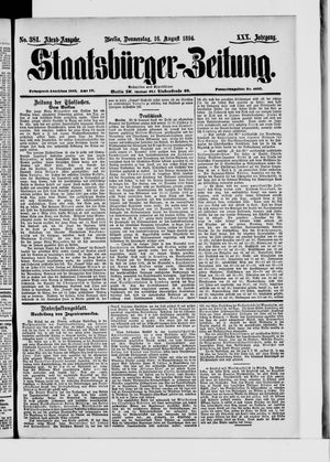 Staatsbürger-Zeitung vom 16.08.1894
