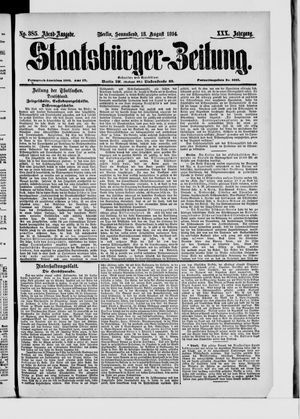 Staatsbürger-Zeitung vom 18.08.1894