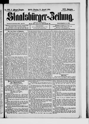 Staatsbürger-Zeitung vom 21.08.1894