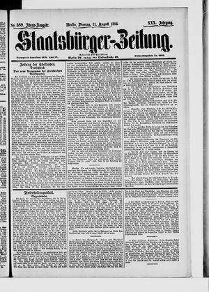 Staatsbürger-Zeitung vom 21.08.1894