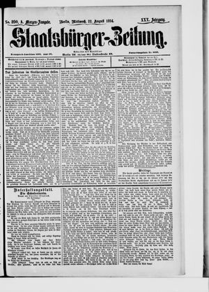 Staatsbürger-Zeitung vom 22.08.1894