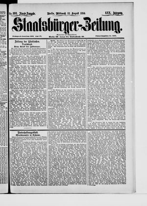 Staatsbürger-Zeitung vom 22.08.1894