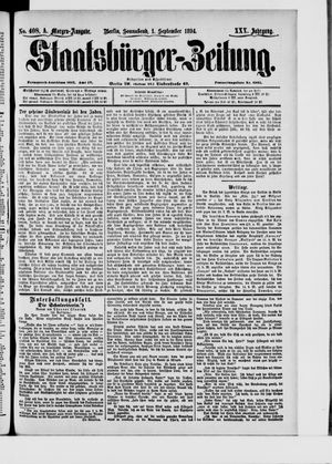 Staatsbürger-Zeitung vom 01.09.1894