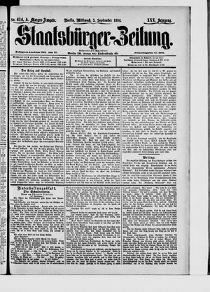 Staatsbürger-Zeitung vom 05.09.1894