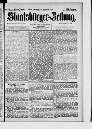 Staatsbürger-Zeitung vom 12.09.1894