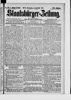 Staatsbürger-Zeitung vom 13.09.1894