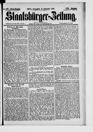 Staatsbürger-Zeitung vom 15.09.1894