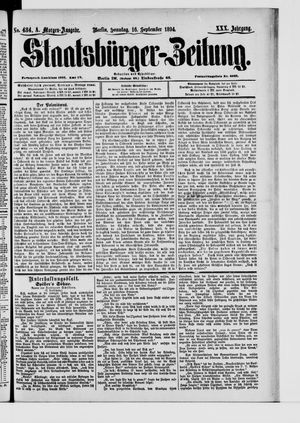 Staatsbürger-Zeitung vom 16.09.1894