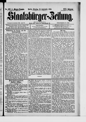 Staatsbürger-Zeitung vom 18.09.1894