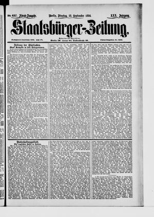 Staatsbürger-Zeitung vom 18.09.1894