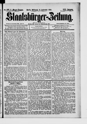 Staatsbürger-Zeitung vom 19.09.1894