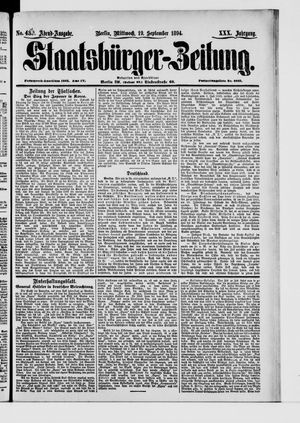 Staatsbürger-Zeitung vom 19.09.1894